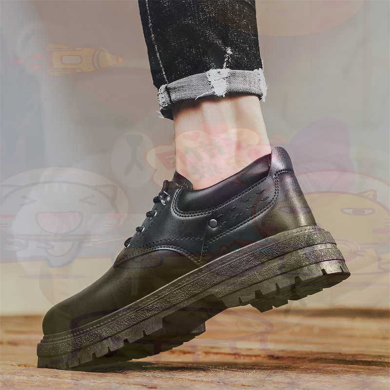 Office Tech Typing - Sepatu Pria Tenis Pelatih Fashion Kulit