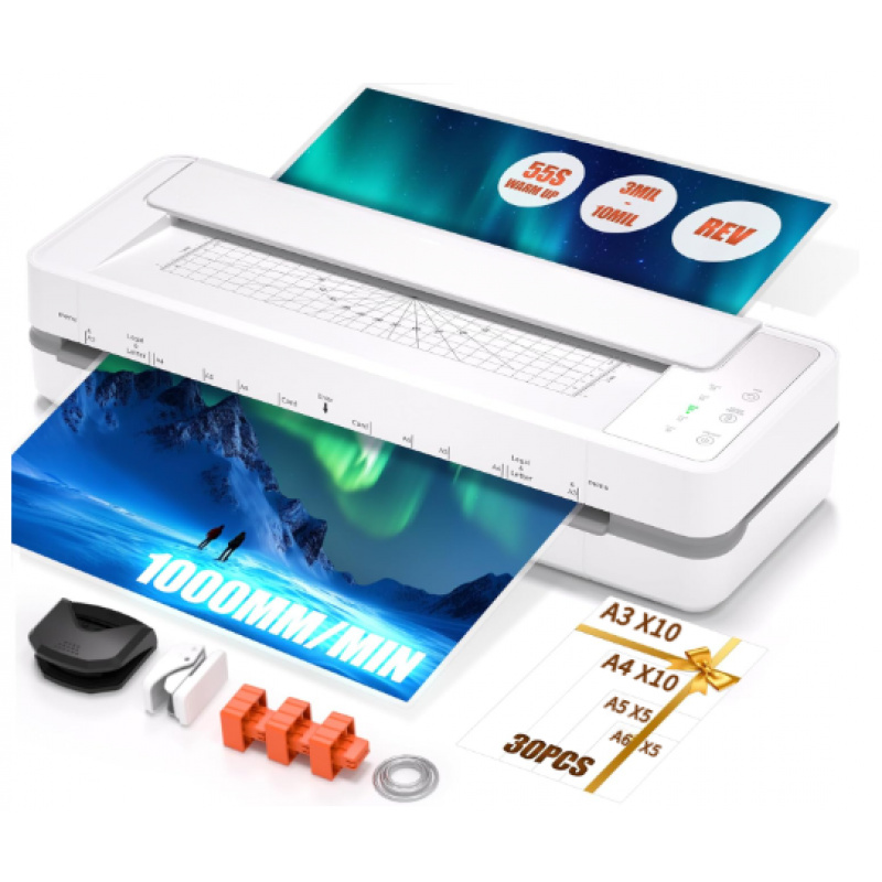 Laminator A3 Hot - Mesin Laminasi Foto Otomatis Multifungsi High-End